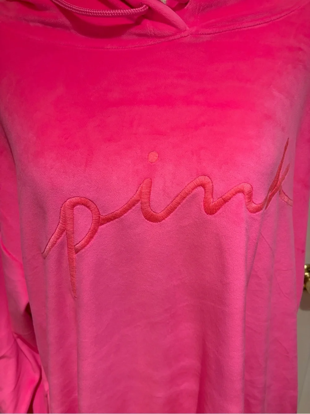 PINK. Victoria Secret Hoodie Sweatshirt - size  XL. NWOT